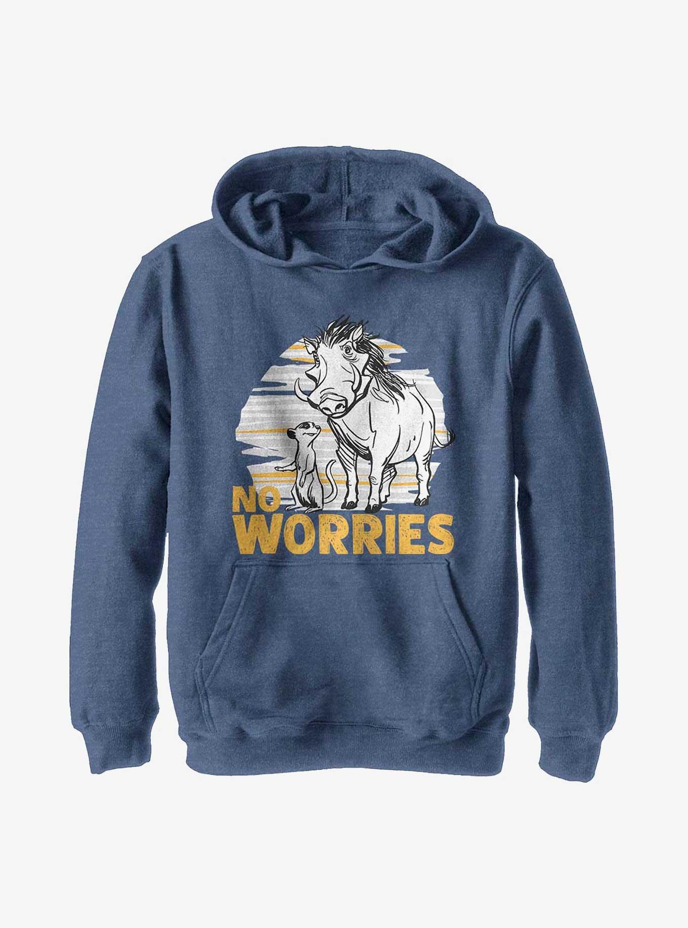 Disney The Lion King 2019 No Worries Club Youth Hoodie, , hi-res