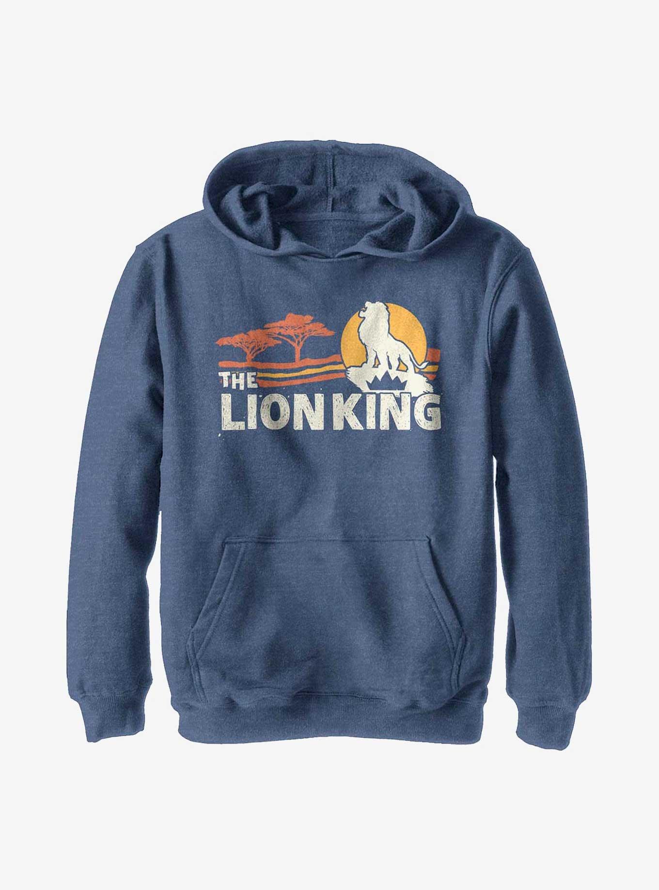 Disney The Lion King 2019 Savannah Scene Back Youth Hoodie, , hi-res