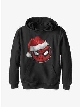 Marvel Spider-Man Spidey Santa Hat Youth Hoodie, , hi-res