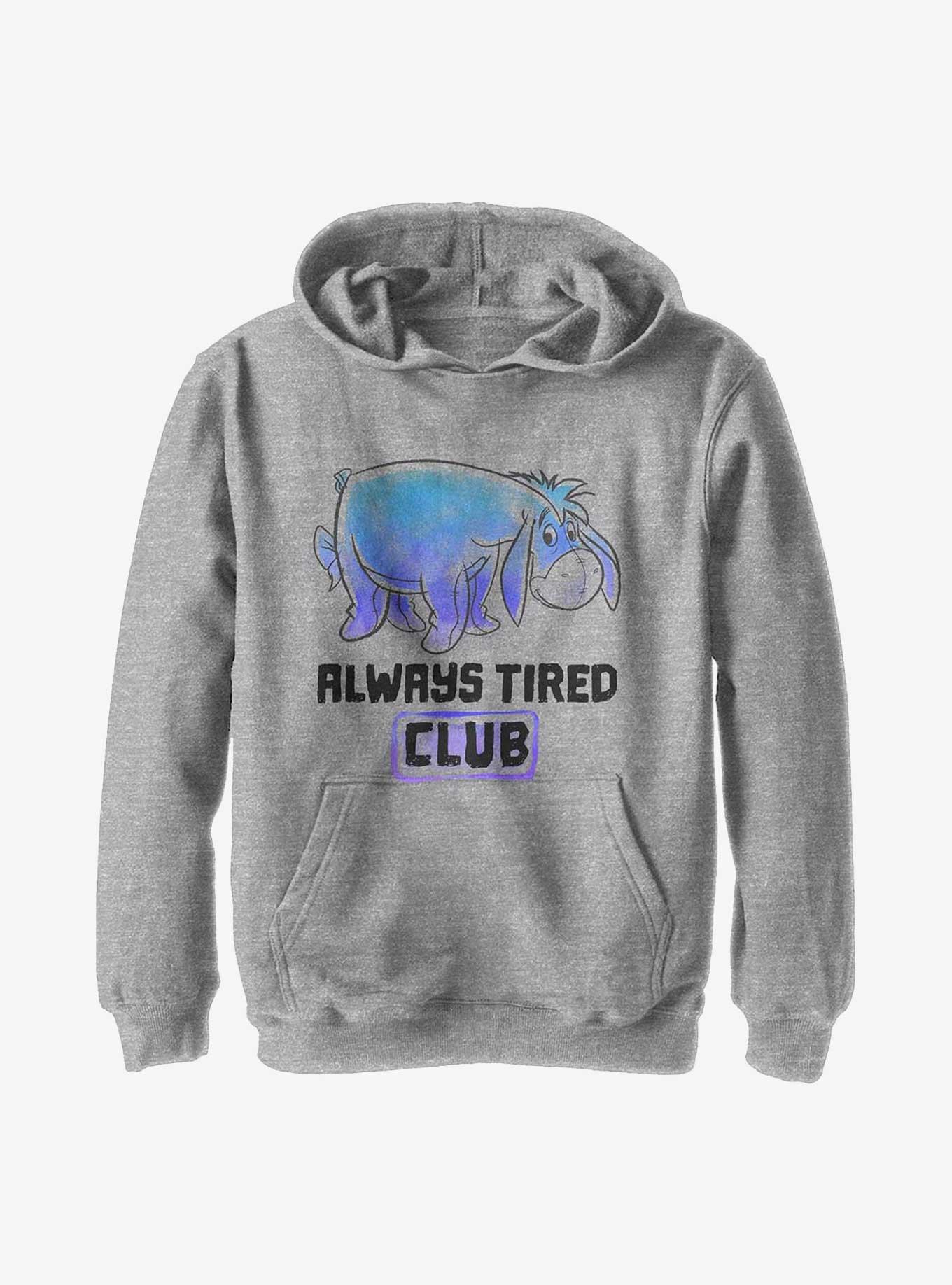 Disney Winnie The Pooh Eeyore Tired Club Youth Hoodie, , hi-res