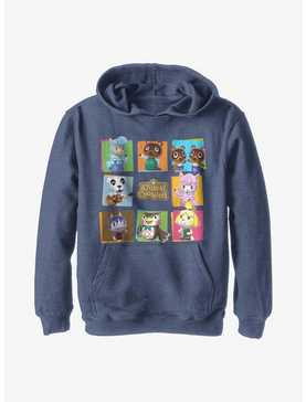 Animal Crossing 8 Character Paste Up Youth Hoodie, , hi-res