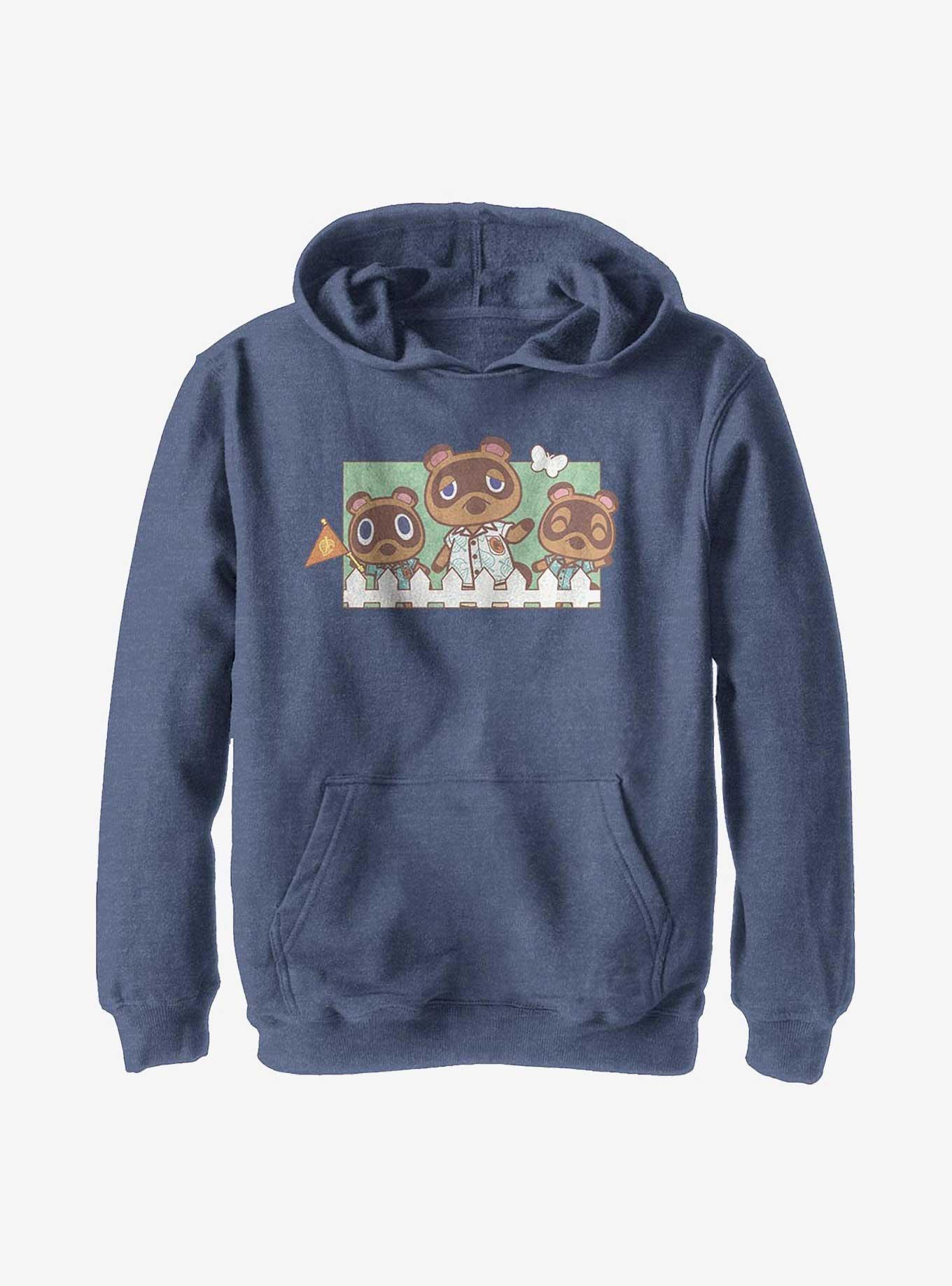 Animal Crossing Nook Family Youth Hoodie BLUE BoxLunch