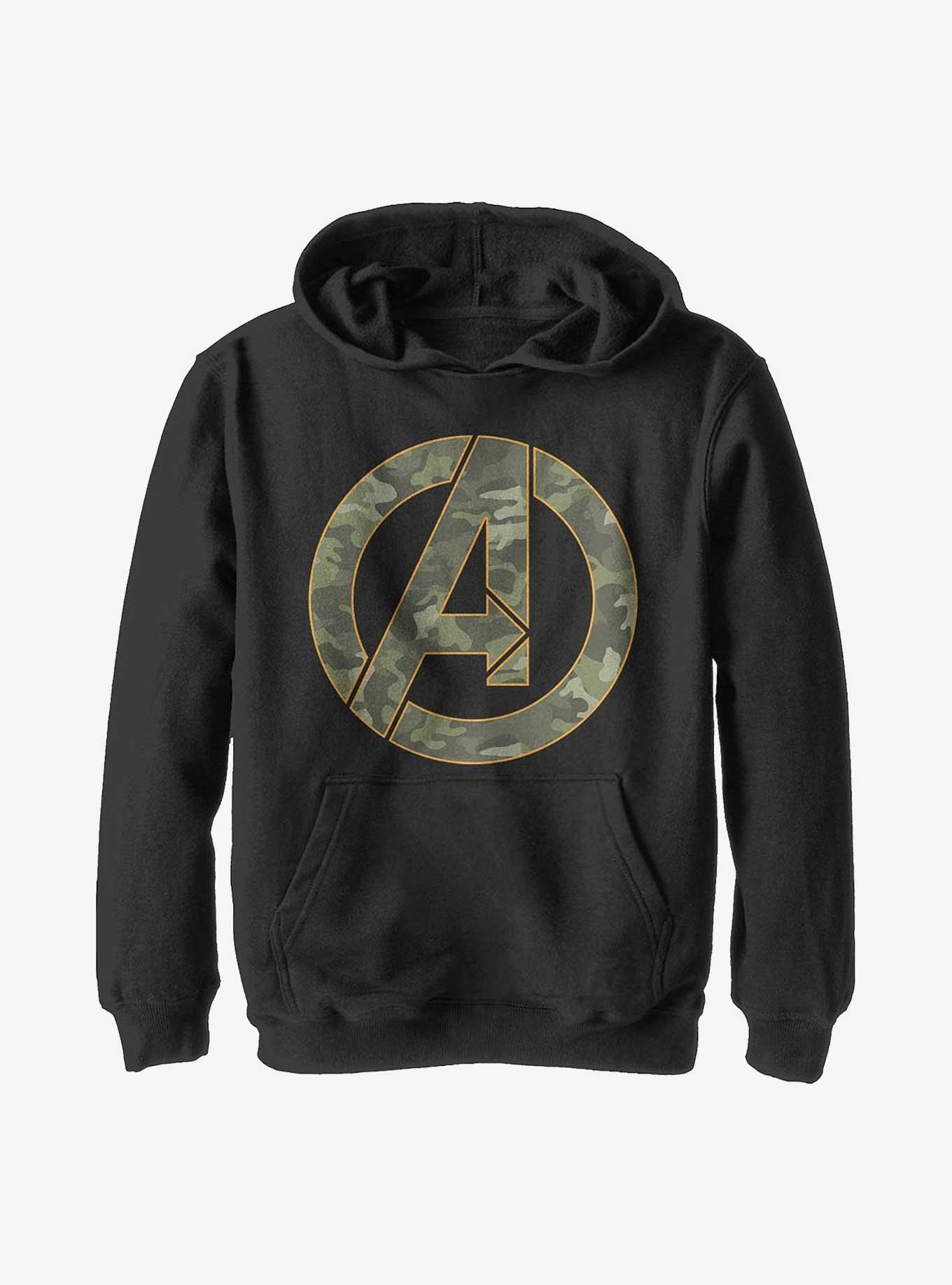 Marvel Avengers Camo Avengers Icon Youth Hoodie, , hi-res