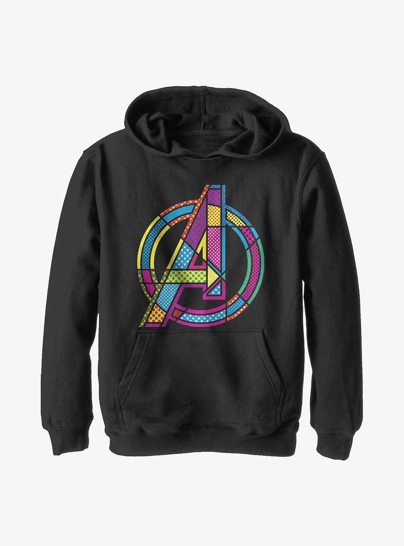 Marvel Avengers Halftone Pop A Youth Hoodie, , hi-res