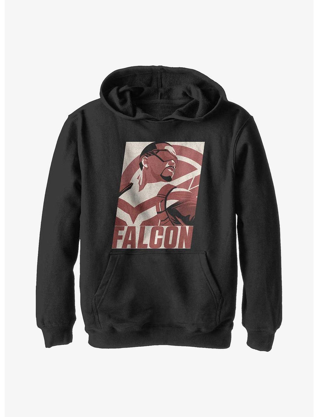 Marvel The Falcon And The Winter Soldier Poster Youth Hoodie, BLACK, hi-res