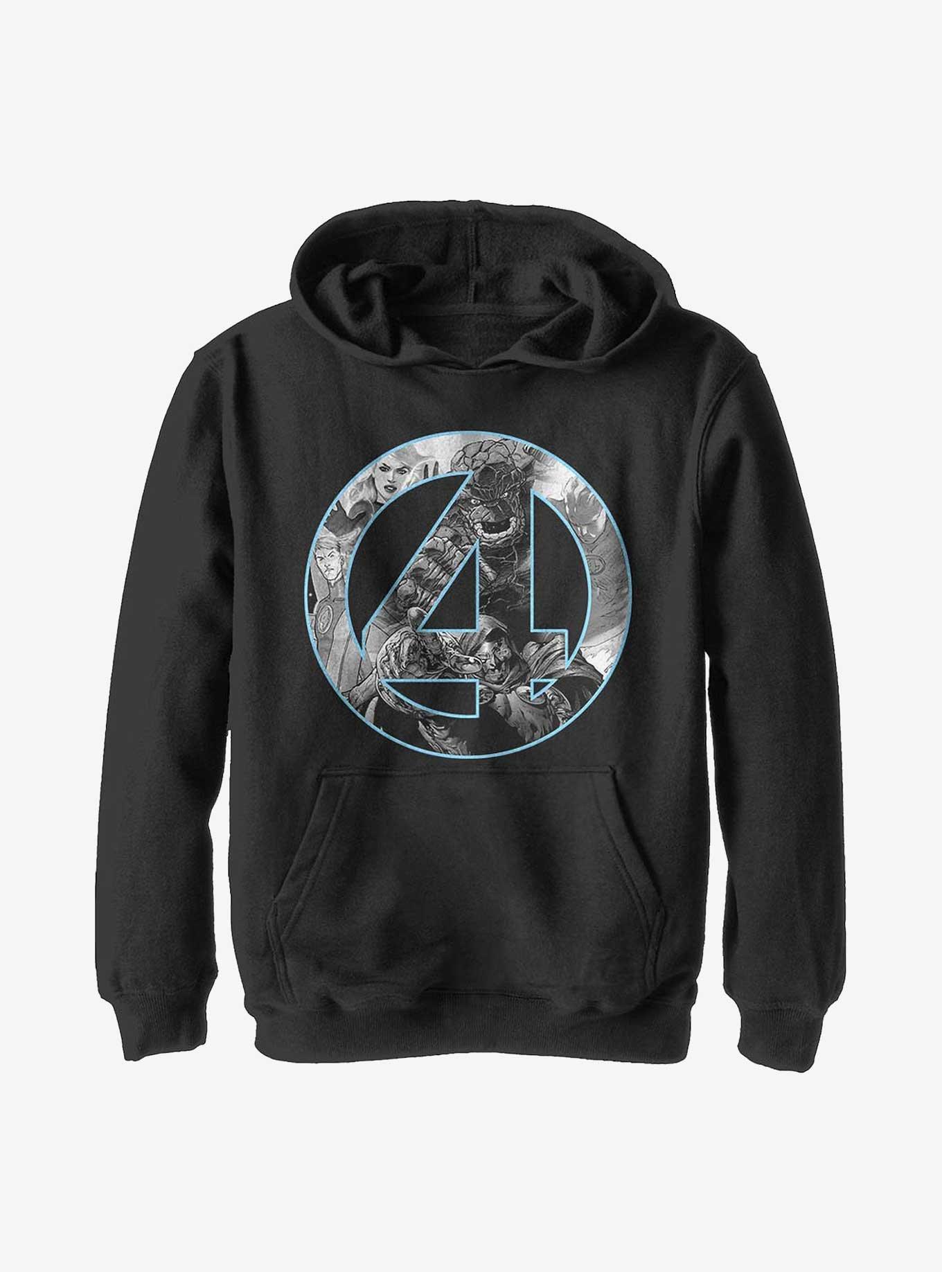 Marvel Fantastic Four Badge Youth Hoodie, , hi-res