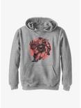 Marvel Iron Man Red Sun Youth Hoodie, ATH HTR, hi-res