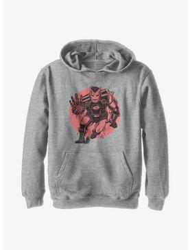Marvel Iron Man Red Sun Youth Hoodie, , hi-res