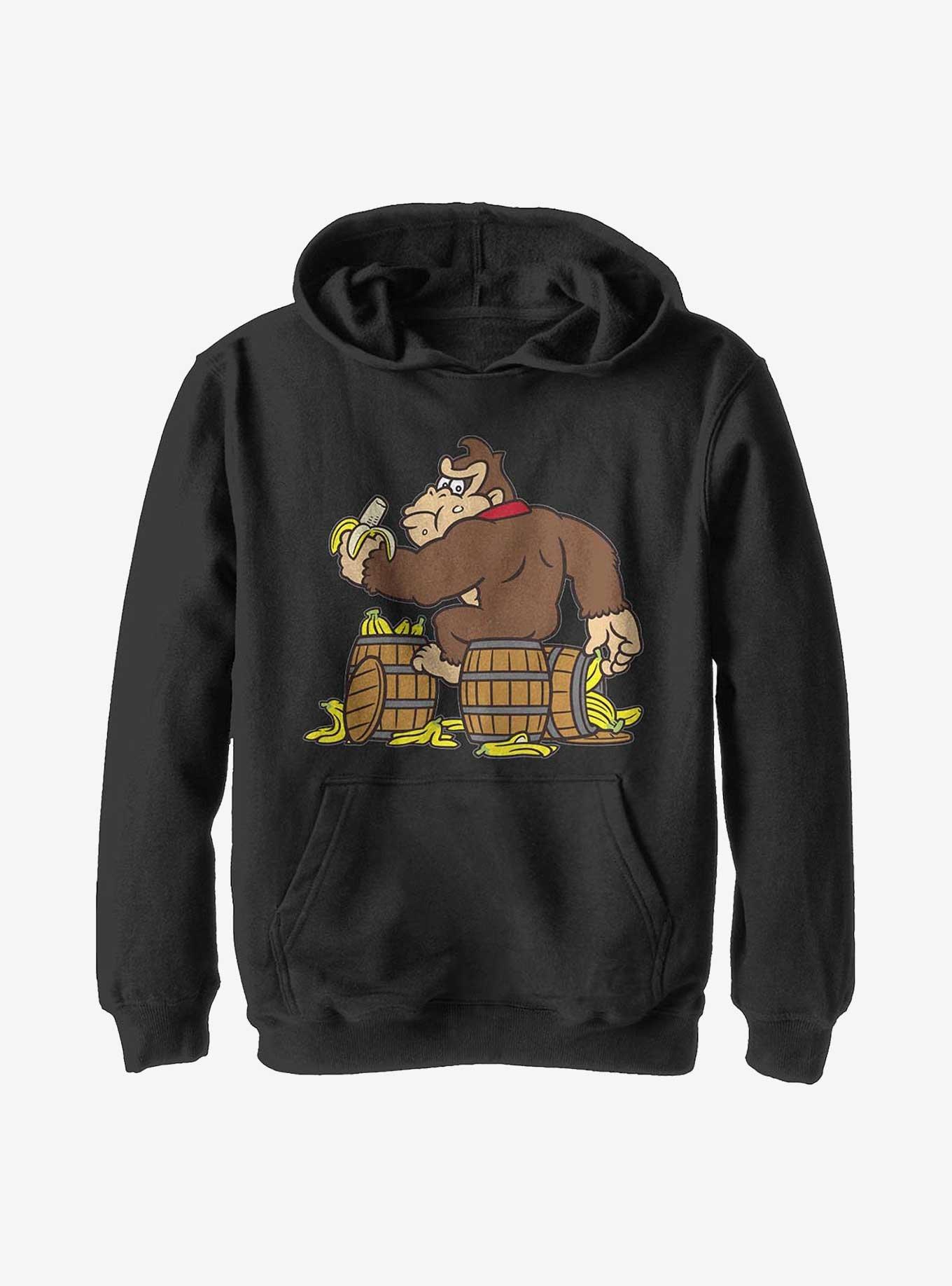 Nintendo Super Mario Barrels Of Bananas Youth Hoodie, , hi-res
