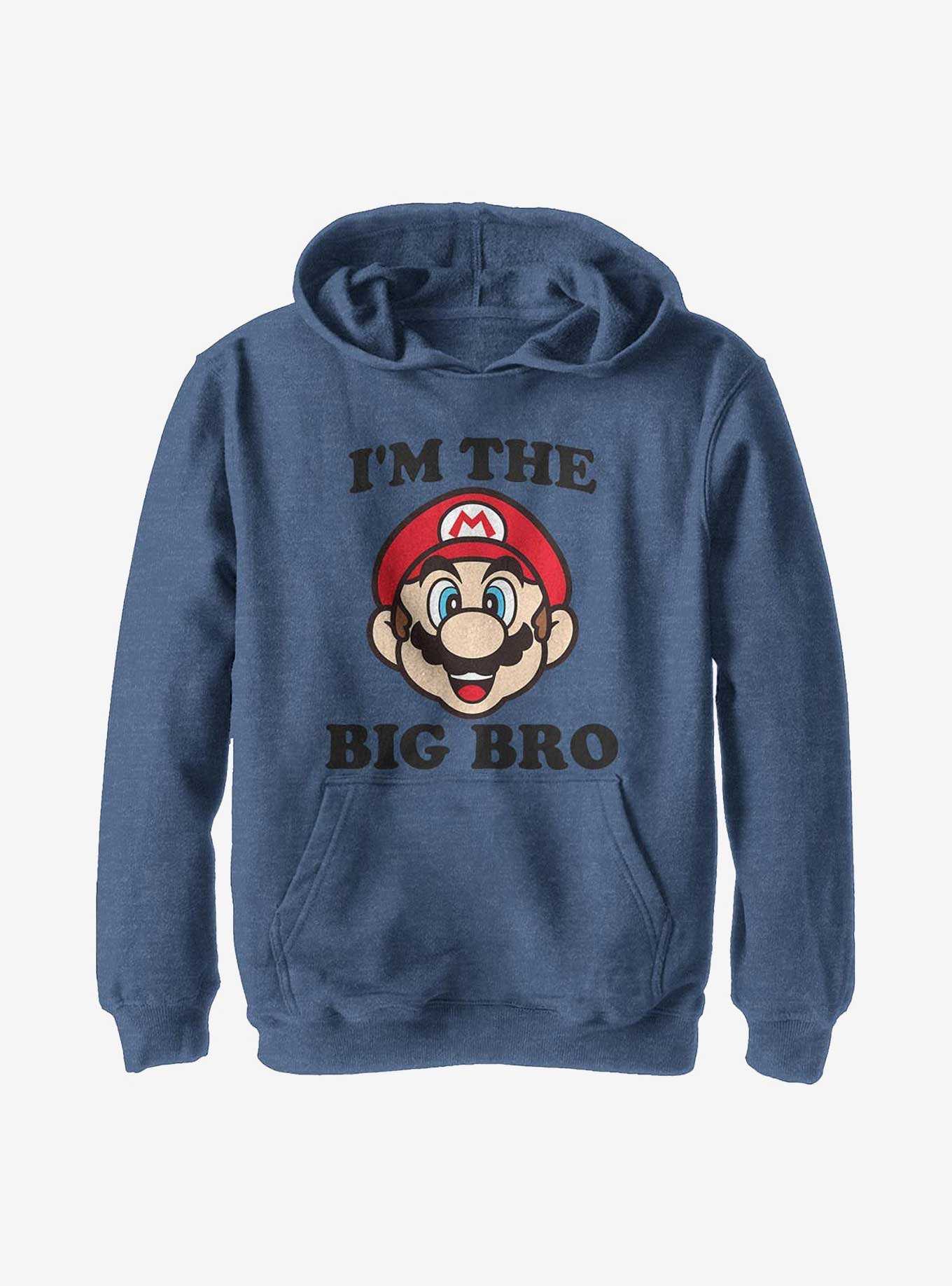 Nintendo Super Mario Big Bro Youth Hoodie, , hi-res