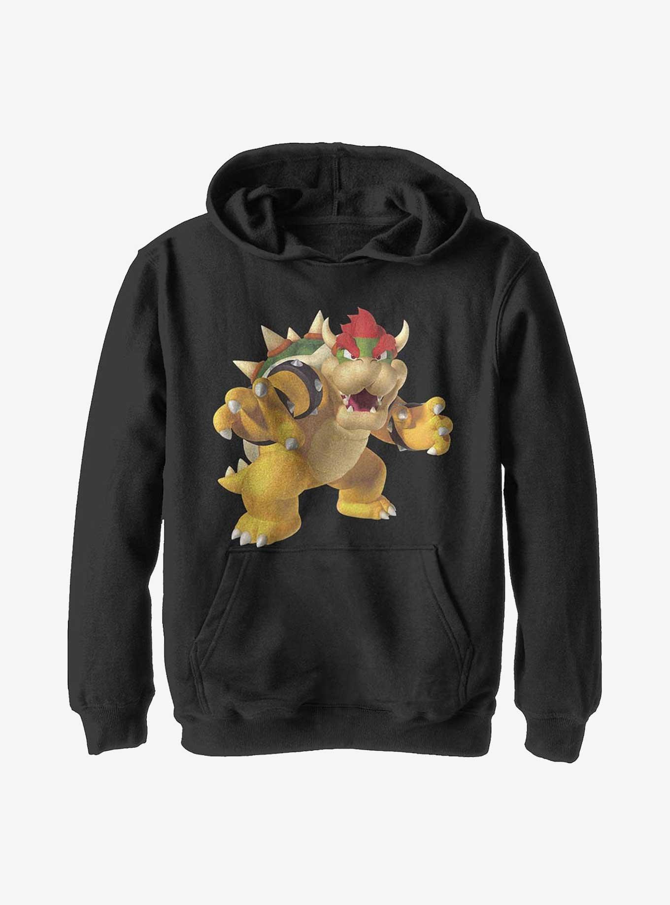 Nintendo Super Mario Bowser Smash Youth Hoodie, BLACK, hi-res