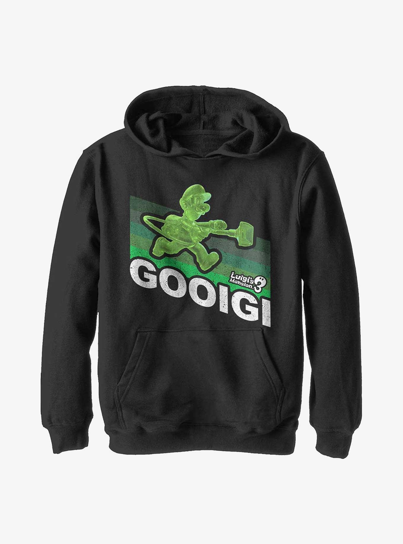 Nintendo Super Mario Gooigi Retro Youth Hoodie, BLACK, hi-res