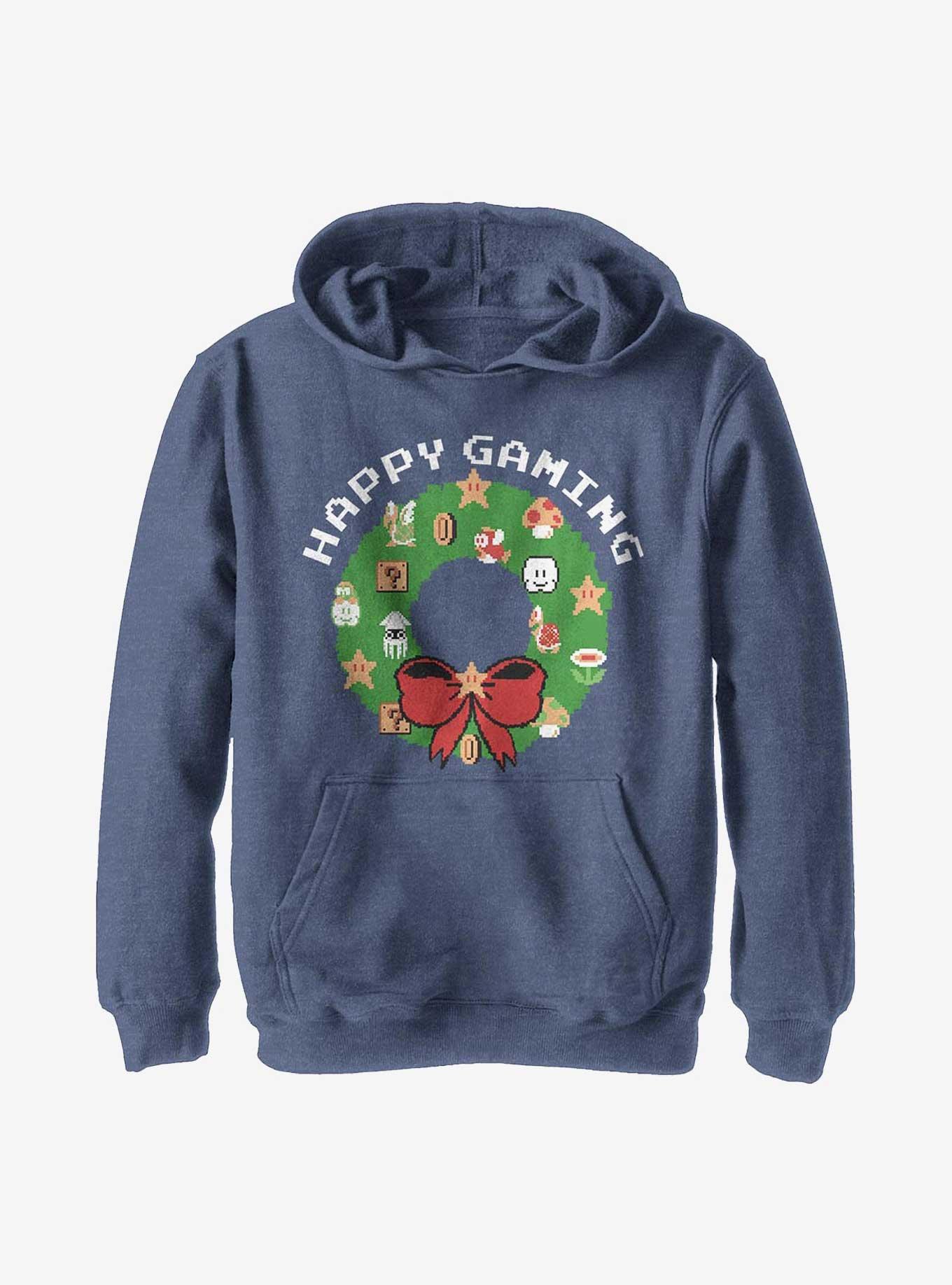 Nintendo Super Mario Merry Gaming Youth Hoodie