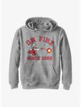 Nintendo Super Mario On Fire Youth Hoodie, ATH HTR, hi-res