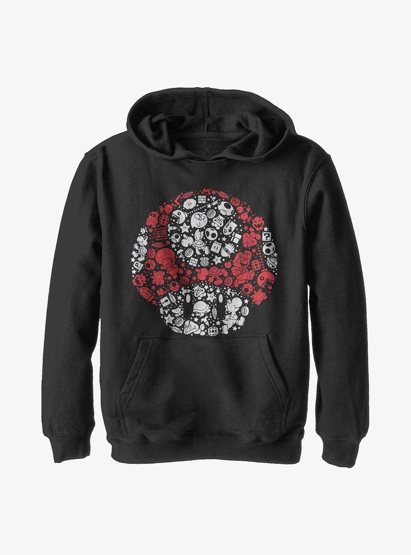 Nintendo Super Mario Pieced Together Youth Hoodie