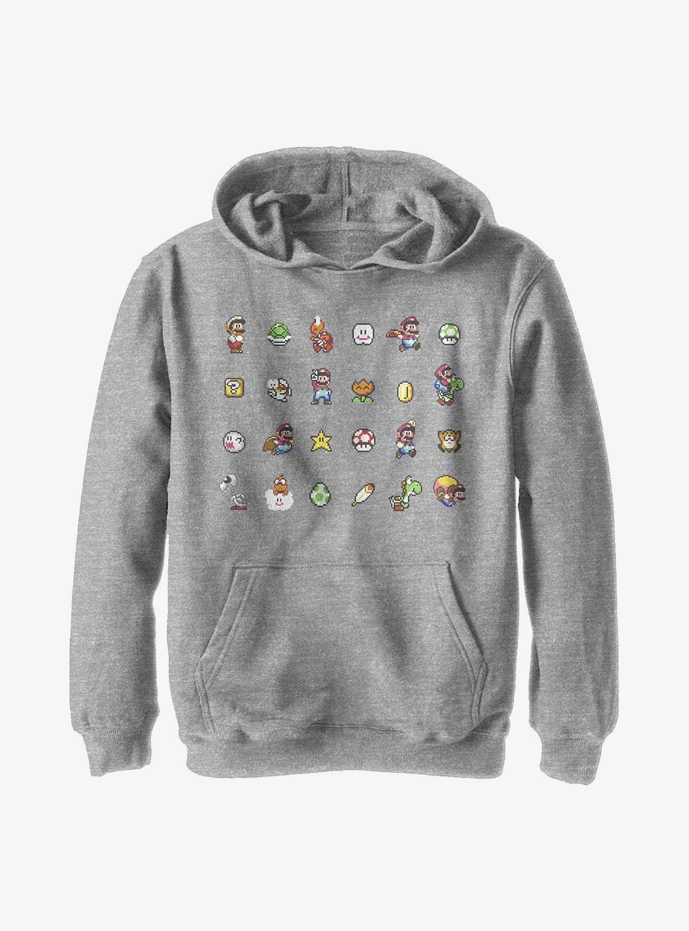 Nintendo Super Mario Power 2 Change Youth Hoodie, ATH HTR, hi-res