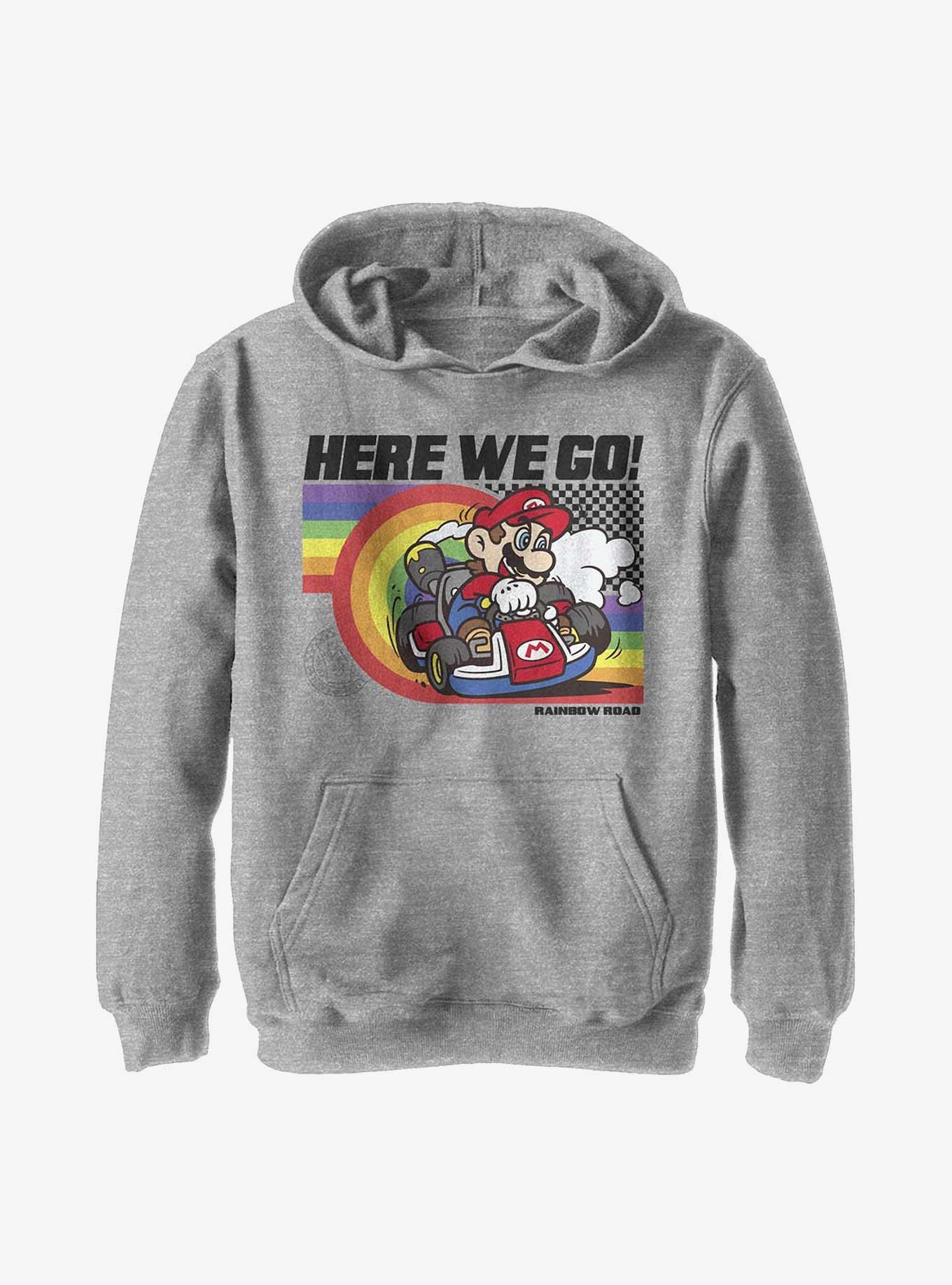 Nintendo Super Mario Rainbow Road Pride Youth Hoodie