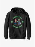 Nintendo Super Mario Wear Green Youth Hoodie, BLACK, hi-res