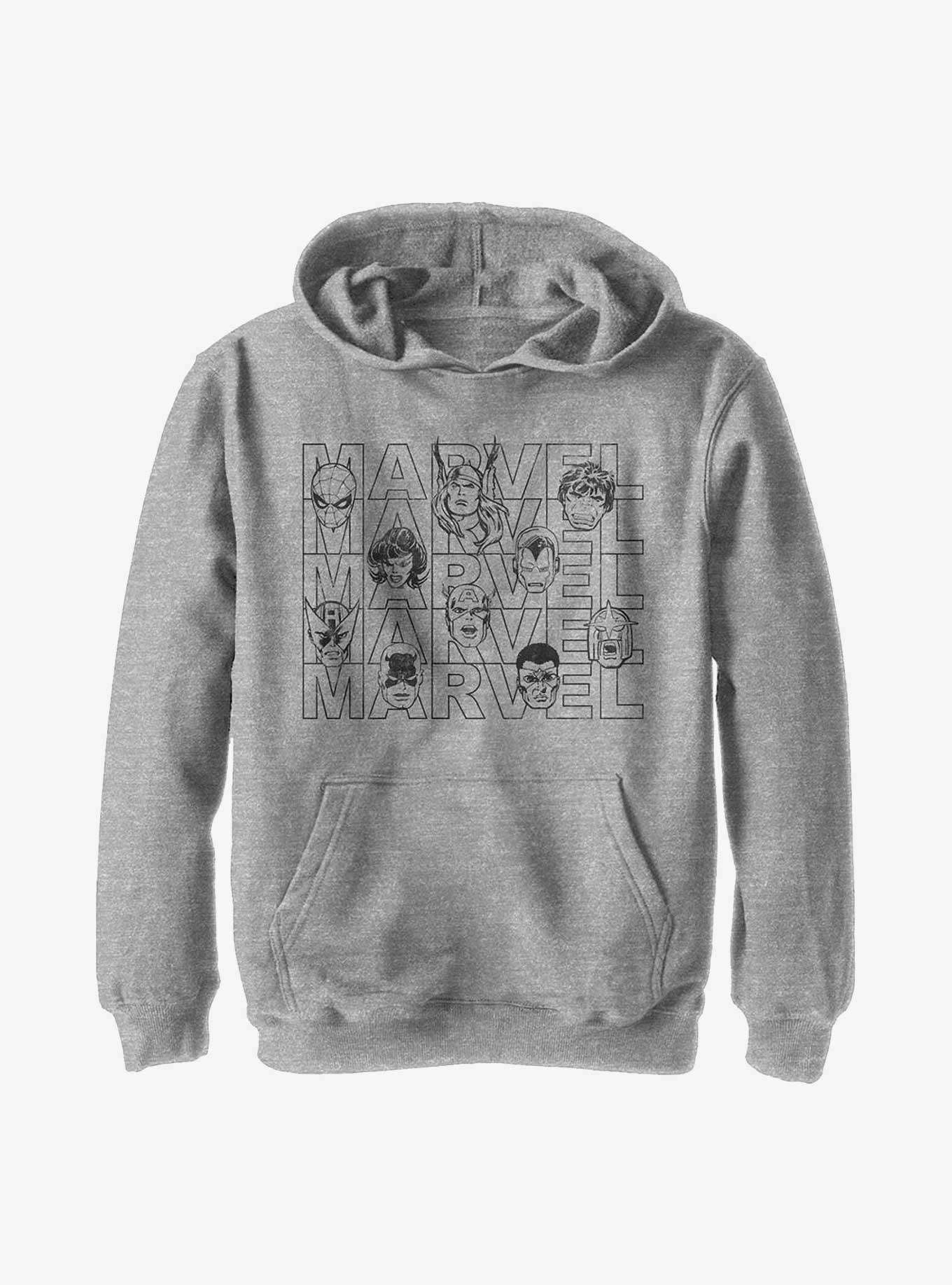 Marvel Heads Youth Hoodie, , hi-res