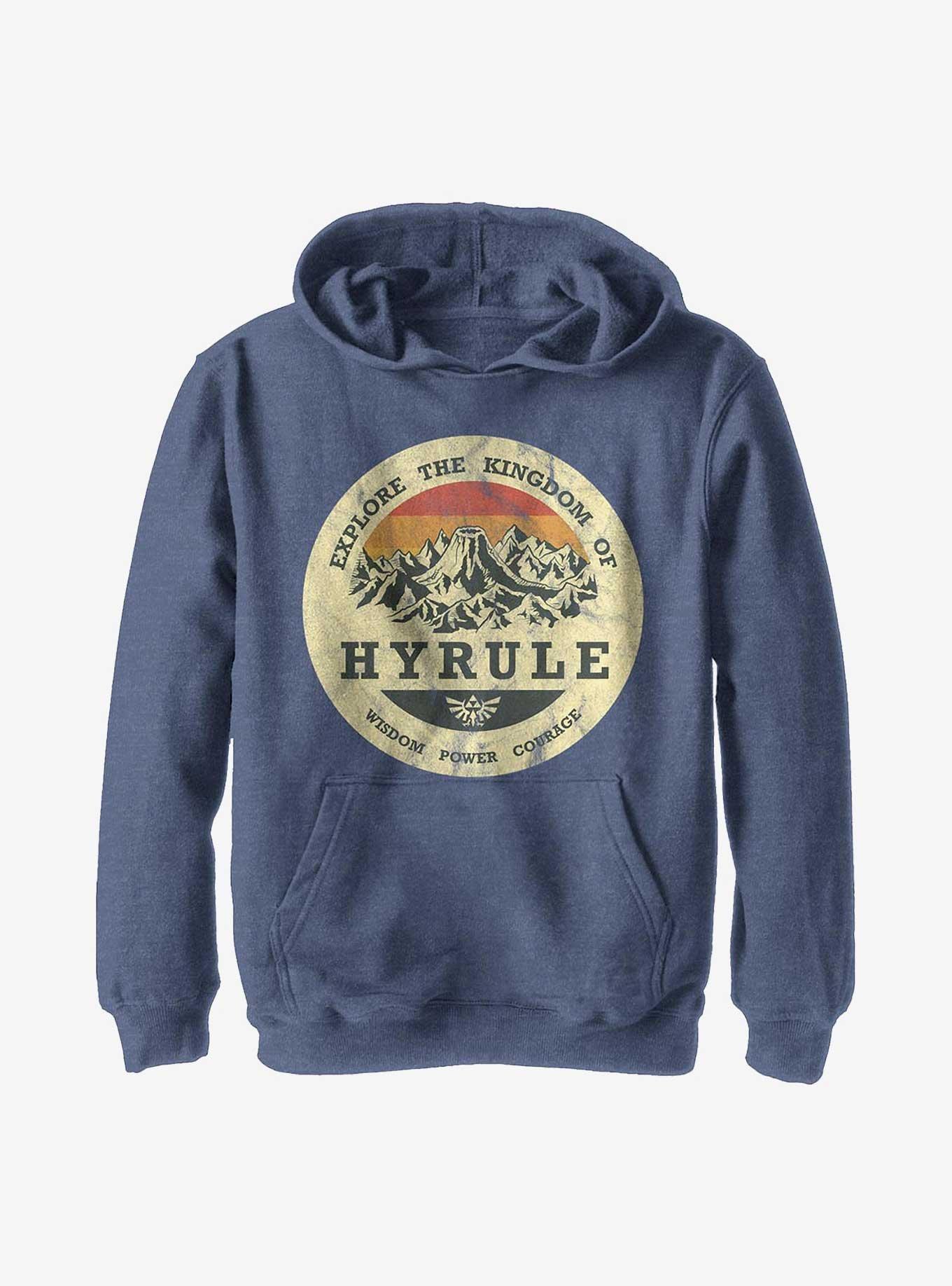 Nintendo The Legend Of Zelda Explore Hyrule Youth Hoodie