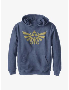 Plus Size Nintendo The Legend Of Zelda Holiday Sweater Pattern Triforce Youth Hoodie, , hi-res