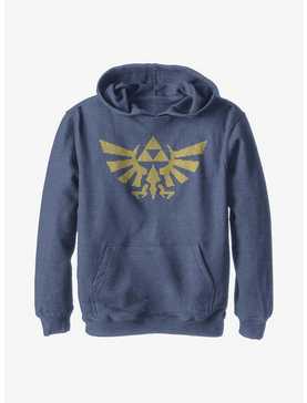 Nintendo The Legend Of Zelda Holiday Sweater Pattern Triforce Youth Hoodie, , hi-res