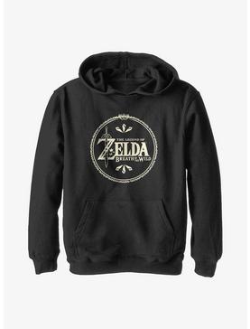 Plus Size Nintendo The Legend Of Zelda Wild Logo Youth Hoodie, , hi-res
