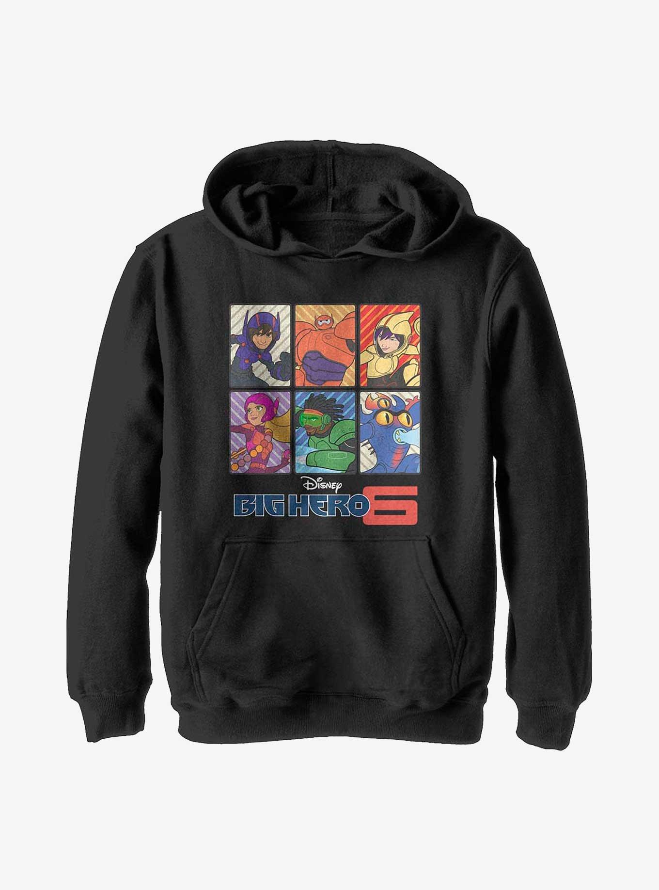 Disney Big Hero 6 Character Lineup Youth Hoodie, BLACK, hi-res