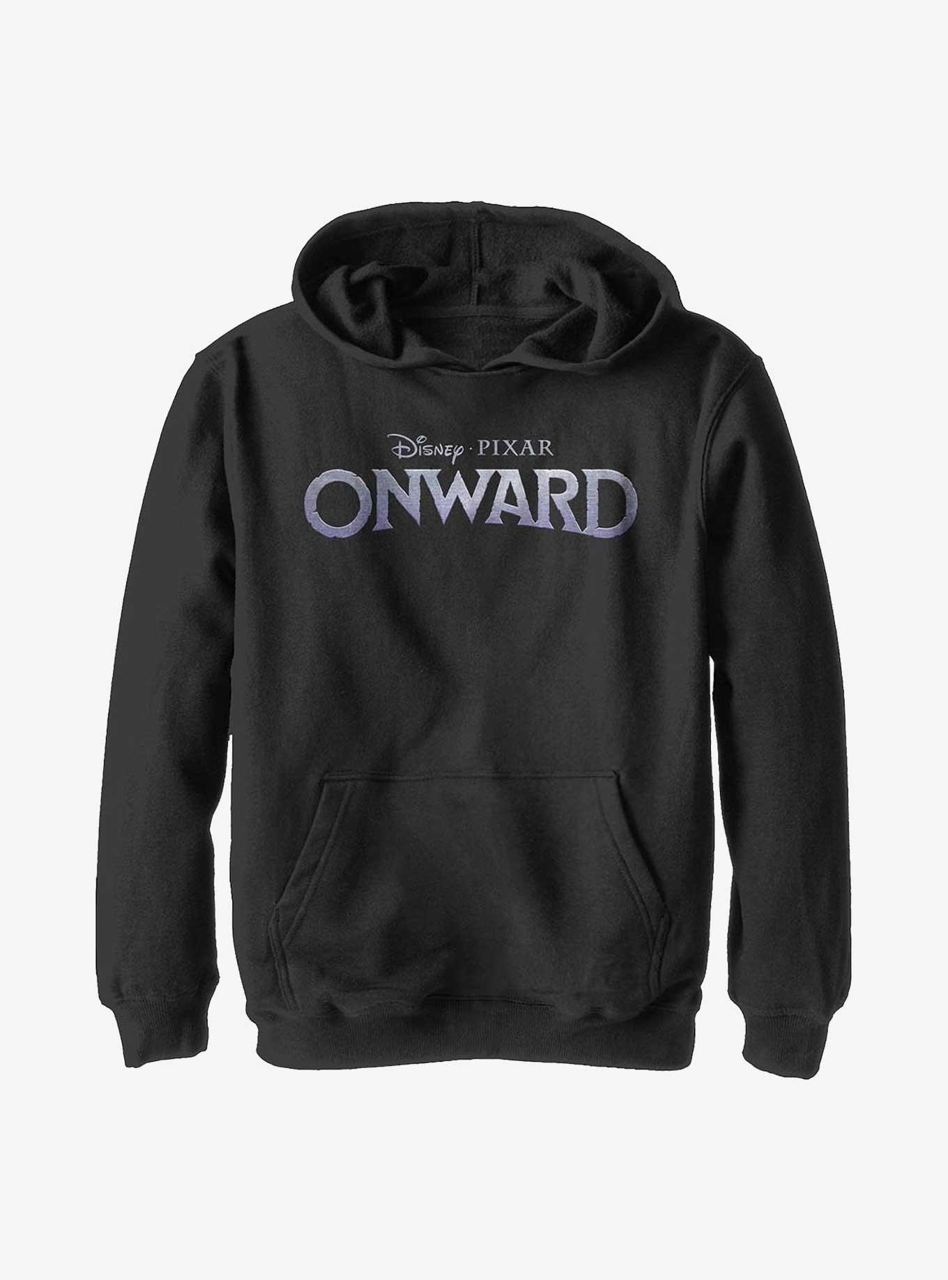 Disney Pixar Onward Onward Logo Youth Hoodie, BLACK, hi-res