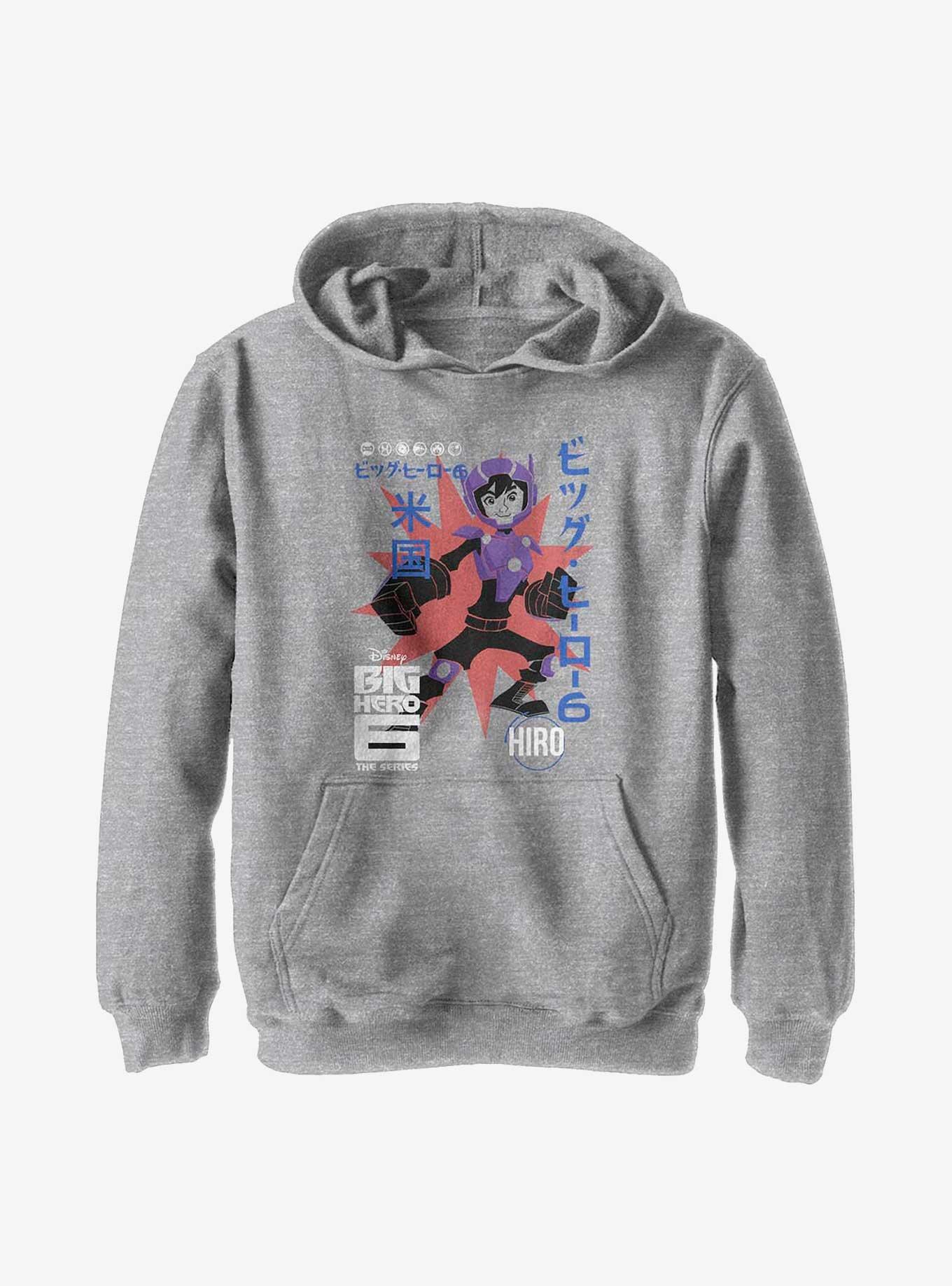 Disney Big Hero 6 Hiro Poster Youth Hoodie, , hi-res