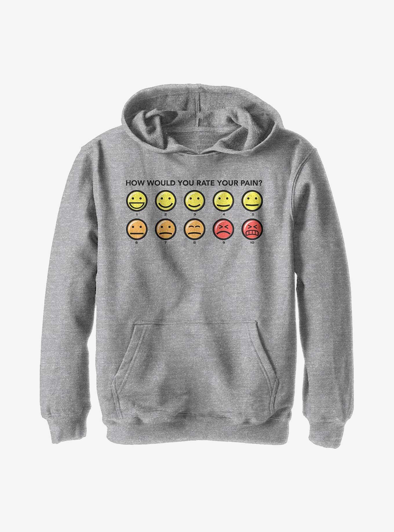 Disney Big Hero 6 Pain Rating Youth Hoodie, ATH HTR, hi-res