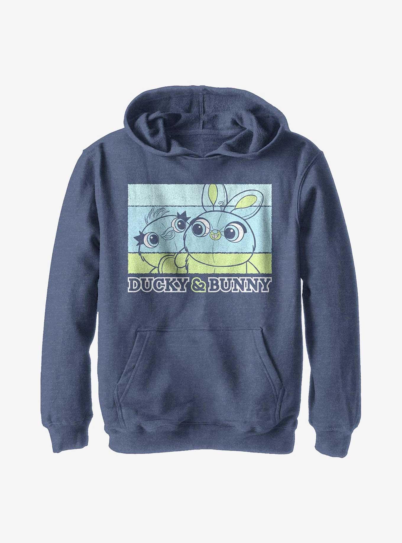 Disney Pixar Toy Story 4 Duckie And Bunny Youth Hoodie, NAVY HTR, hi-res