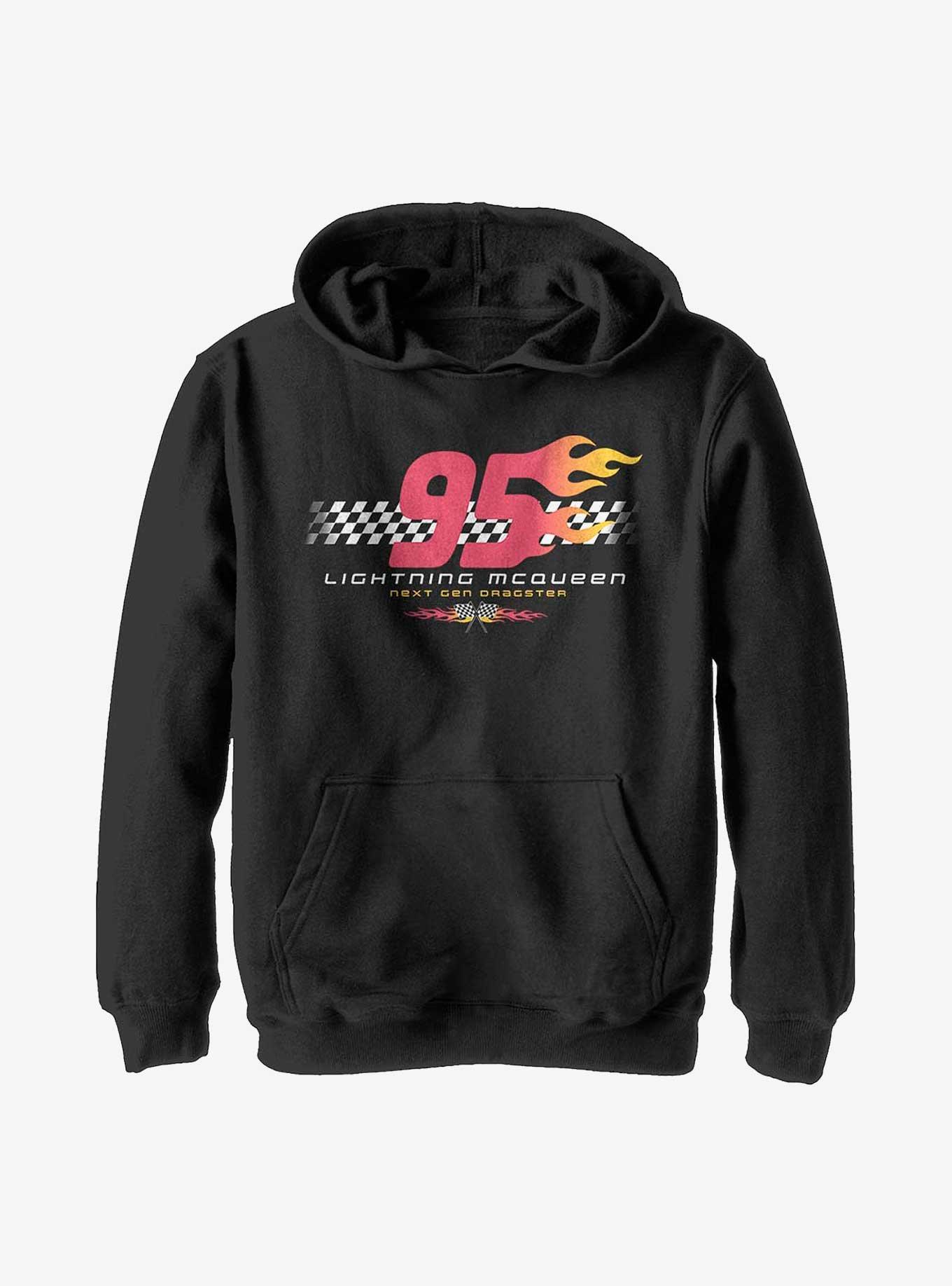 Disney Pixar Cars Flaming Ninety Five Youth Hoodie, , hi-res