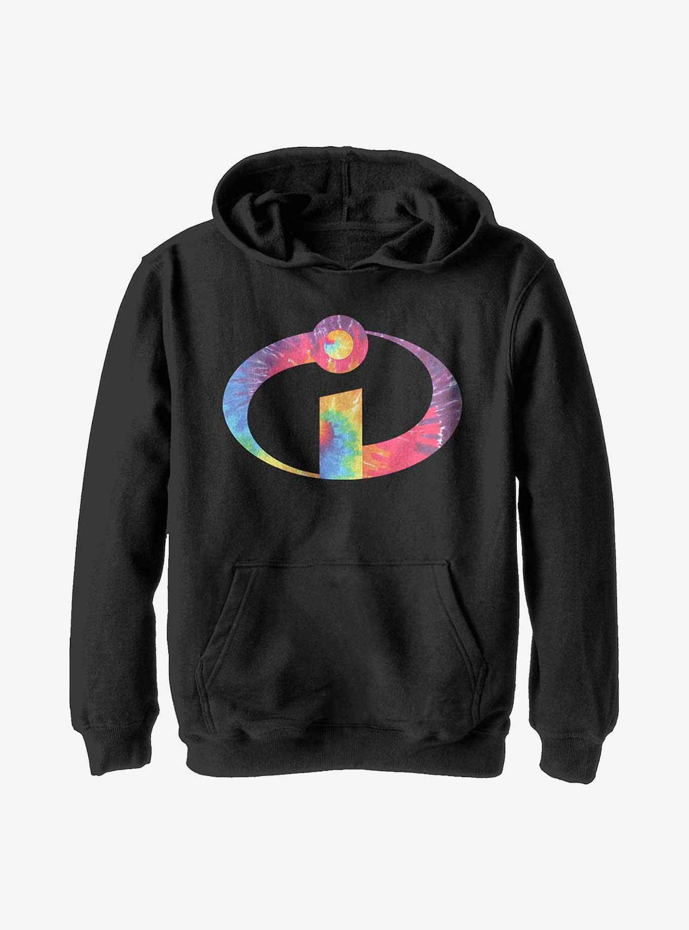 Disney Pixar The Incredibles Tie-Dye Logo Youth Hoodie, , hi-res