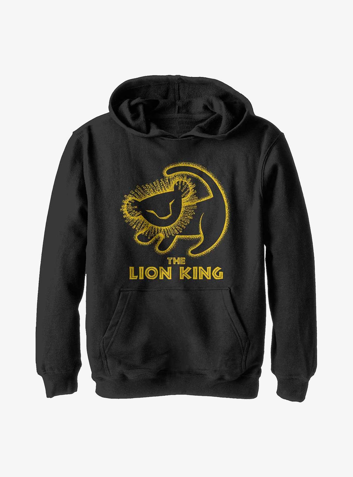 Disney The Lion King Stamp Youth Hoodie, BLACK, hi-res