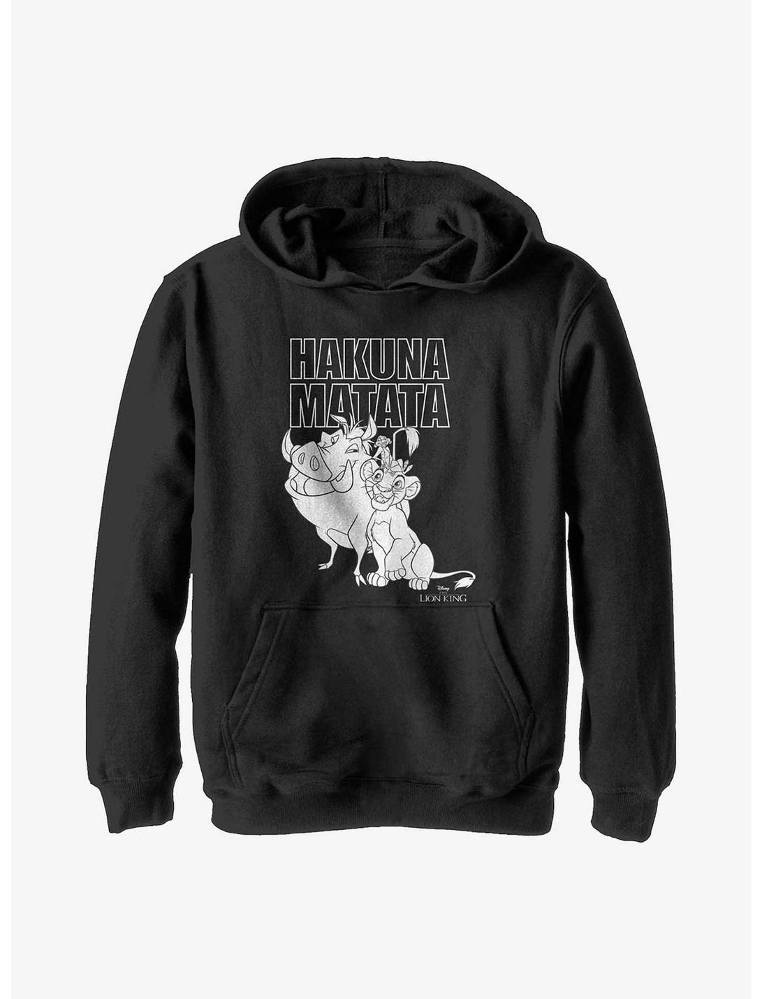 Disney The Lion King Two Color Group Youth Hoodie, BLACK, hi-res