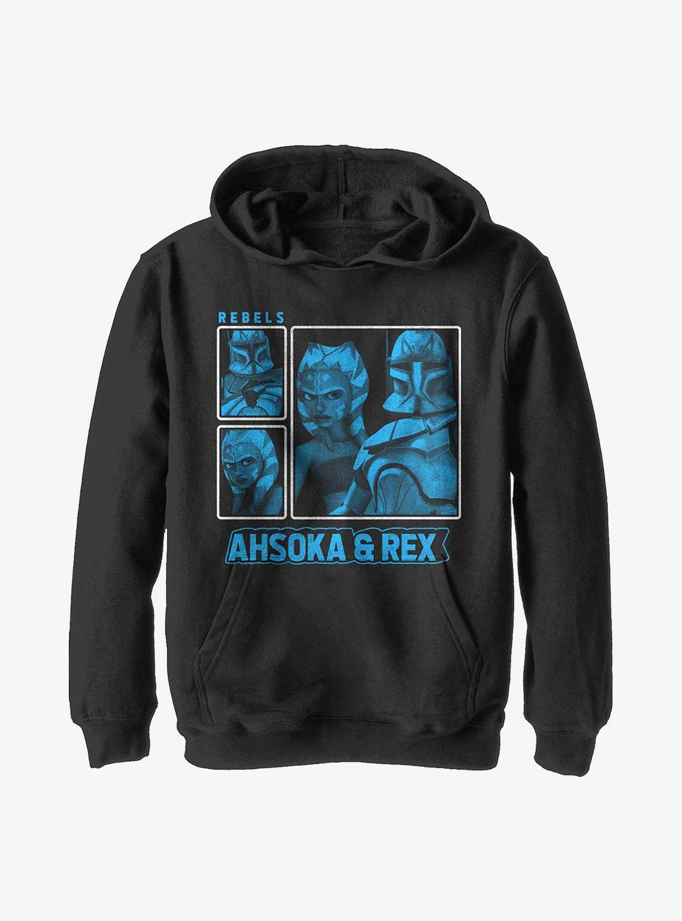 Star Wars: The Clone Wars Ahsoka Rex Youth Hoodie, BLACK, hi-res