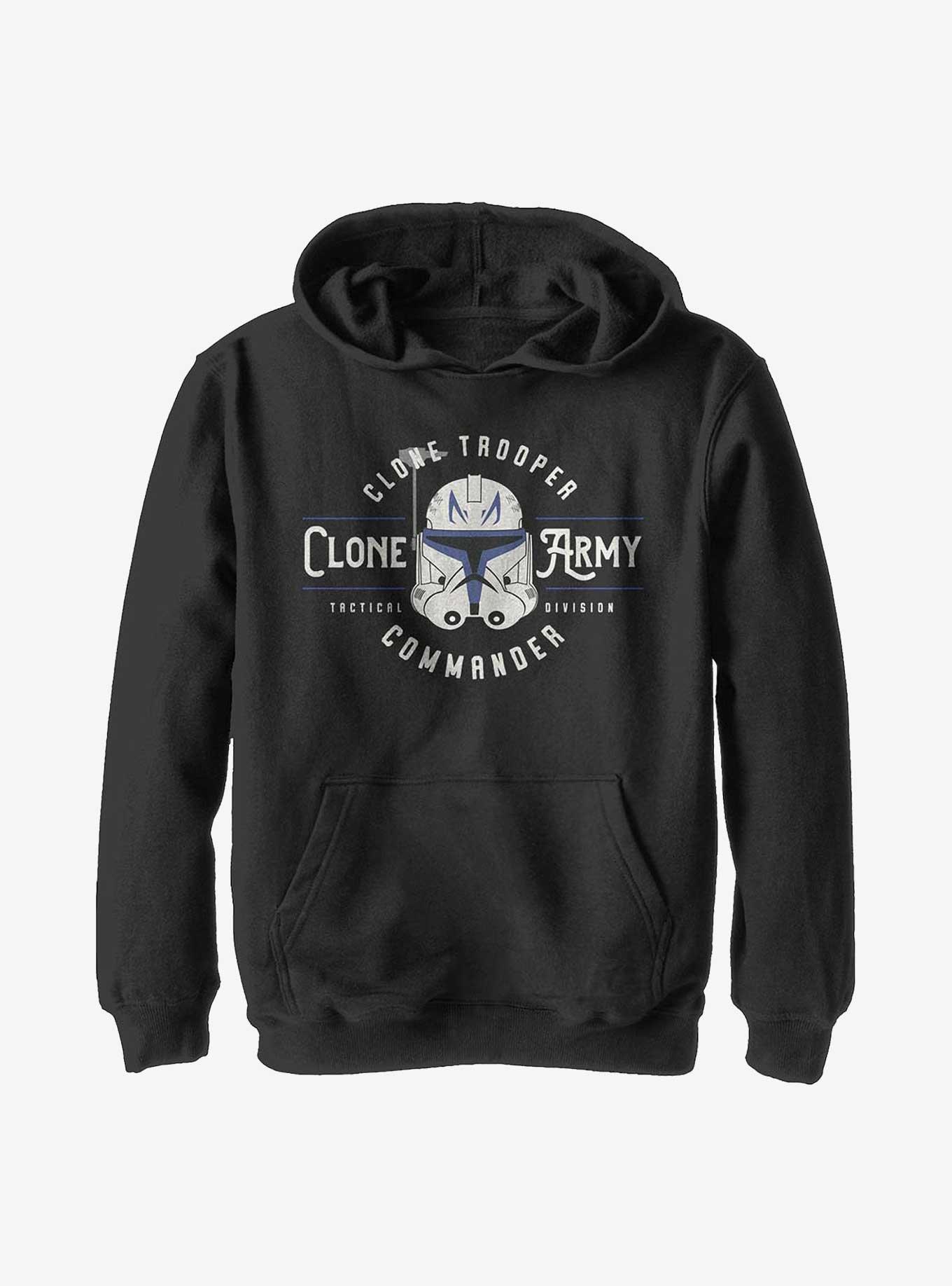 Star Wars: The Clone Wars Clone Army Emblem Youth Hoodie, BLACK, hi-res