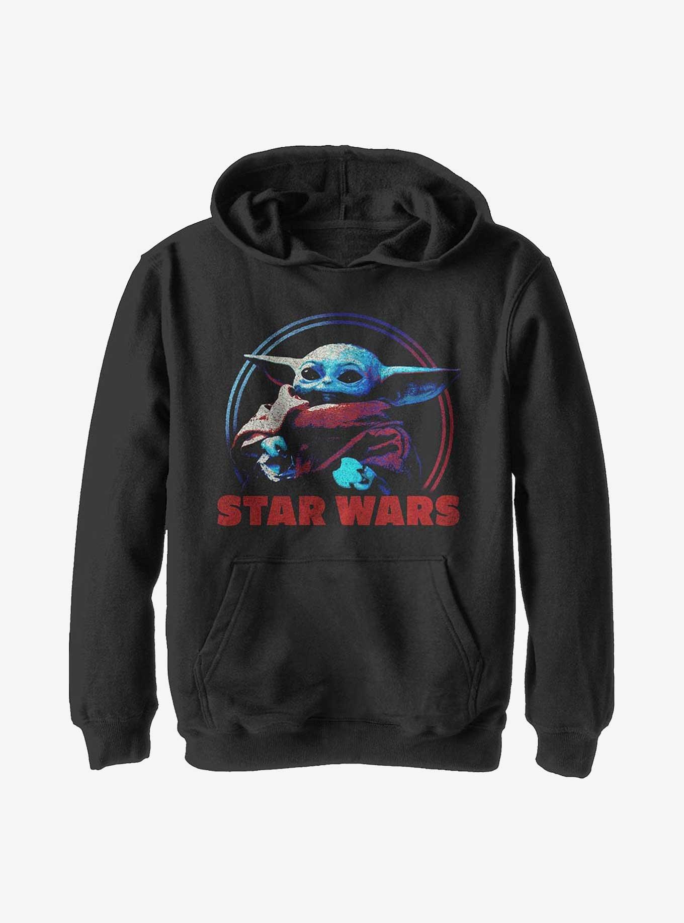 Star Wars The Mandalorian Cookie The Child Youth Hoodie, BLACK, hi-res