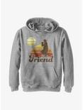 Star Wars The Mandalorian Retro Sunset Youth Hoodie, ATH HTR, hi-res