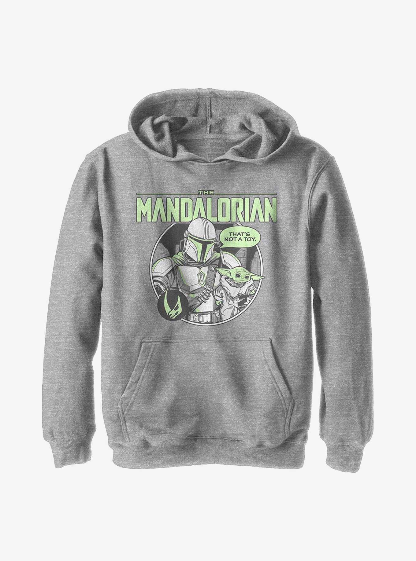 Star Wars The Mandalorian Roundup Youth Hoodie, ATH HTR, hi-res