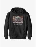 Star Wars The Mandalorian Told About Snacks Youth Hoodie, BLACK, hi-res