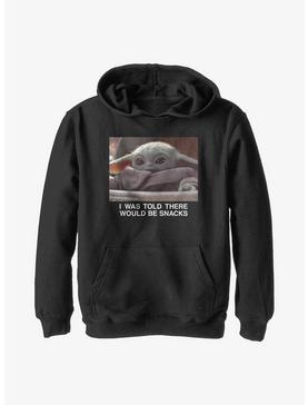 Star Wars The Mandalorian Told About Snacks Youth Hoodie, , hi-res