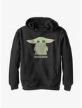 Plus Size Star Wars The Mandalorian The Child Covered Face Youth Hoodie, BLACK, hi-res