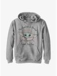 Star Wars The Mandalorian The Child Stitch Youth Hoodie, ATH HTR, hi-res