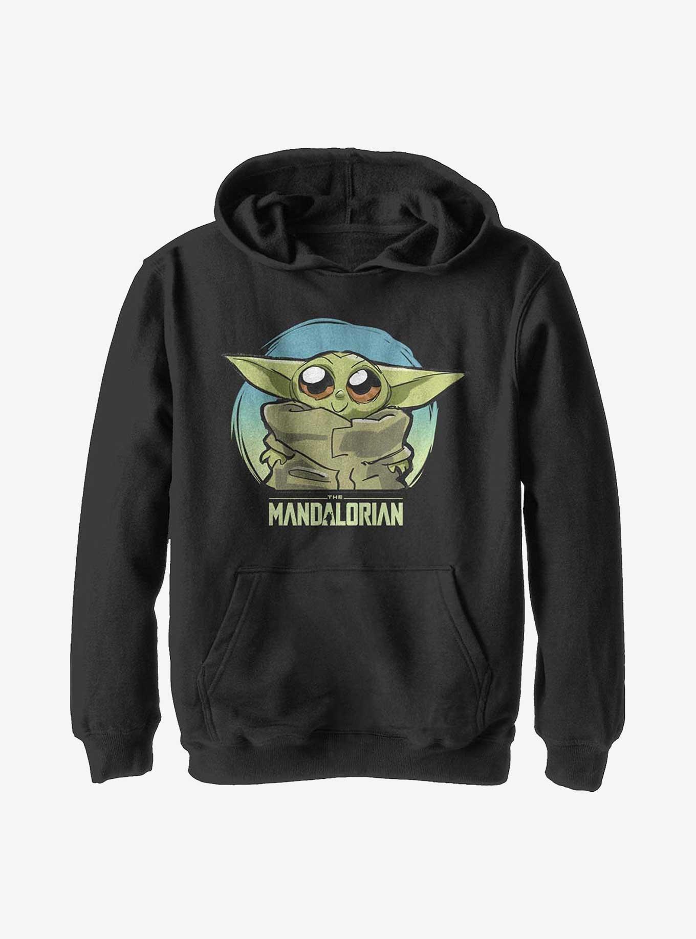 Star Wars The Mandalorian Cute Baby Heart Youth Hoodie, , hi-res
