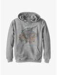 Star Wars The Mandalorian Flower Child Youth Hoodie, ATH HTR, hi-res