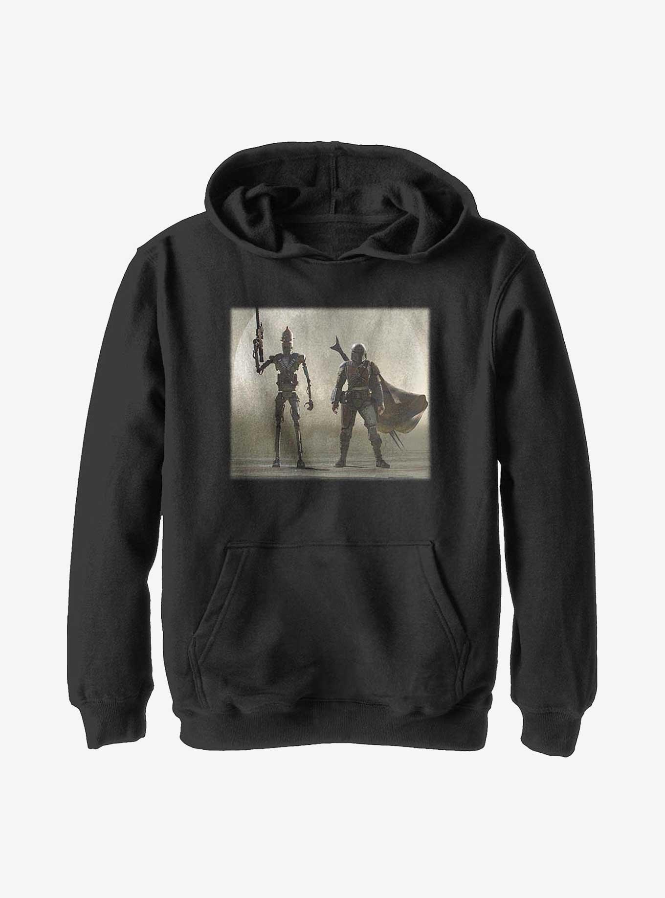 Star Wars The Mandalorian Duo Youth Hoodie, BLACK, hi-res