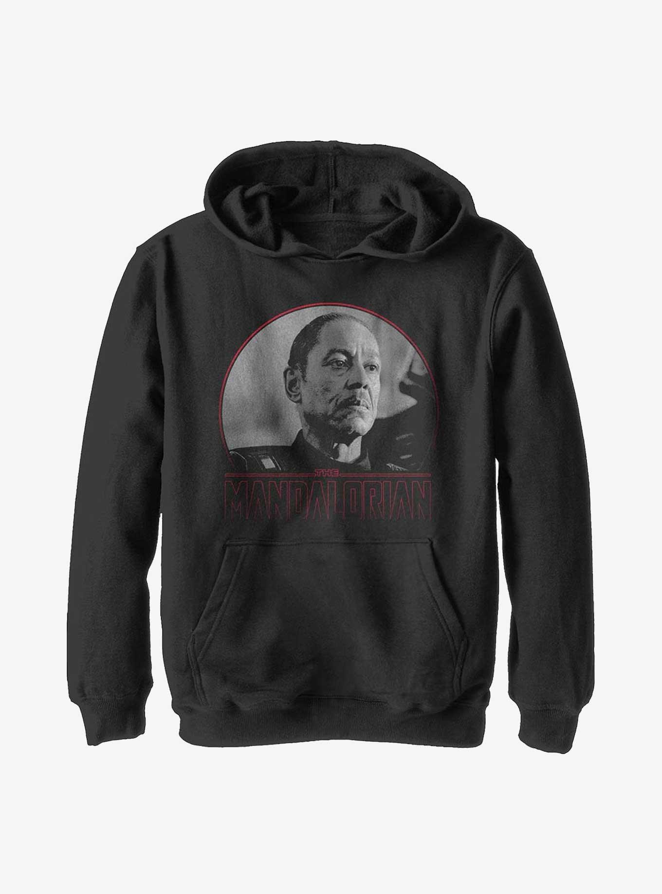 Star Wars The Mandalorian Moff Gideon Circle Youth Hoodie, BLACK, hi-res