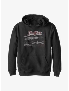 Star Wars The Mandalorian Outland Tie Fighter Youth Hoodie, , hi-res